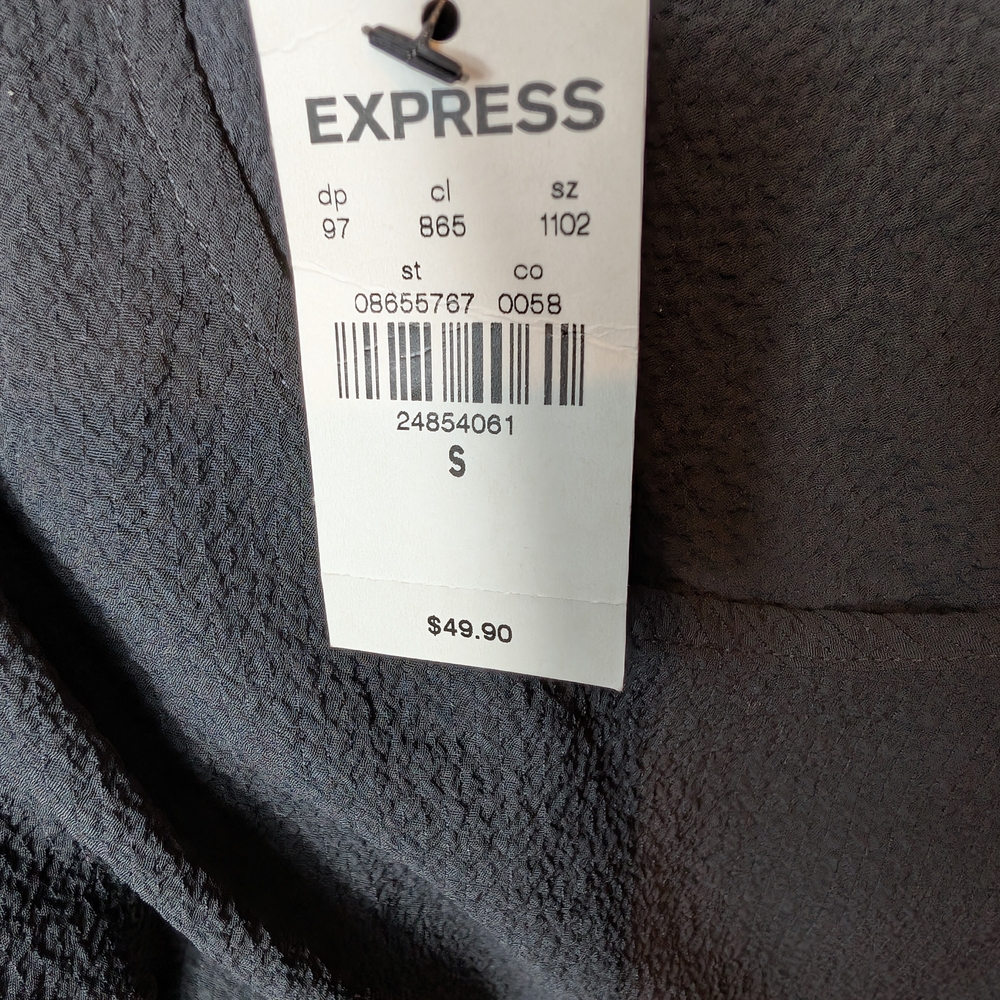 Express Black Peplum Blouse - Picture 8 of 12